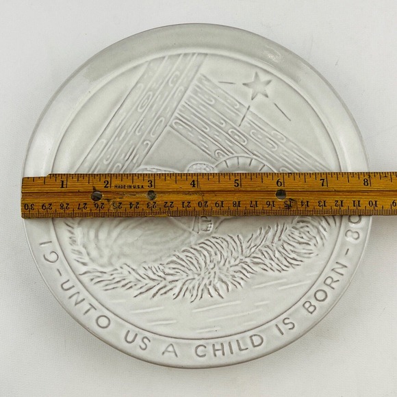 Vintage Frankoma 1980 Unto Us A‎ Child Is Born Christmas Plate Joniece Frank - Picture 3 of 3